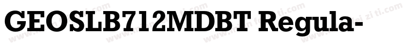 GEOSLB712MDBT Regula字体转换